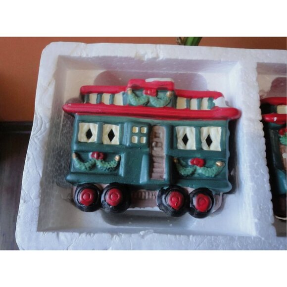 Holiday Trim 3pc. Porcelain Train Set - Picture 8 of 16